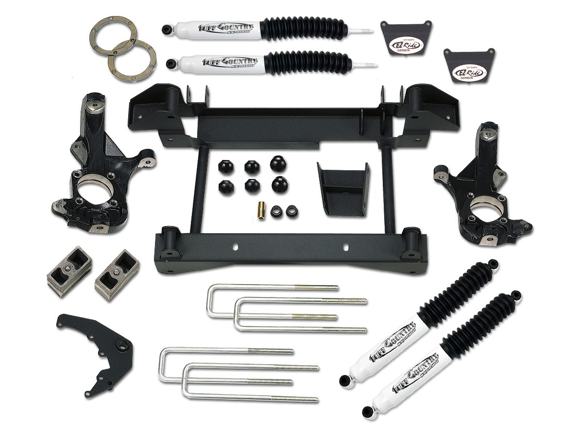 Tuff Country 14990 4" Lift Kit (w/1-piece sub frame) with No Shocks 4x4 for Chevy Silverado 3500 2001-2006 Tuff Country 14990 4" Lift Kit (w/1-piece sub frame) with No Shocks 4x4 for Chevy Silverado 3500 2001-2006