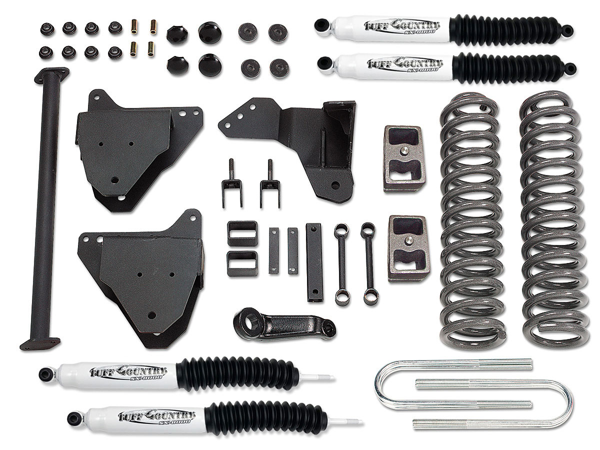 Tuff Country 24974KN 5" Lift Kit (with replacement radius arm drop brackets) with SX8000 Shocks 4x4 for Ford F-250 Super Duty 2005-2007 Tuff Country 24974KN 5" Lift Kit (with replacement radius arm drop brackets) with SX8000 Shocks 4x4 for Ford F-250 Super Duty 2005-2007