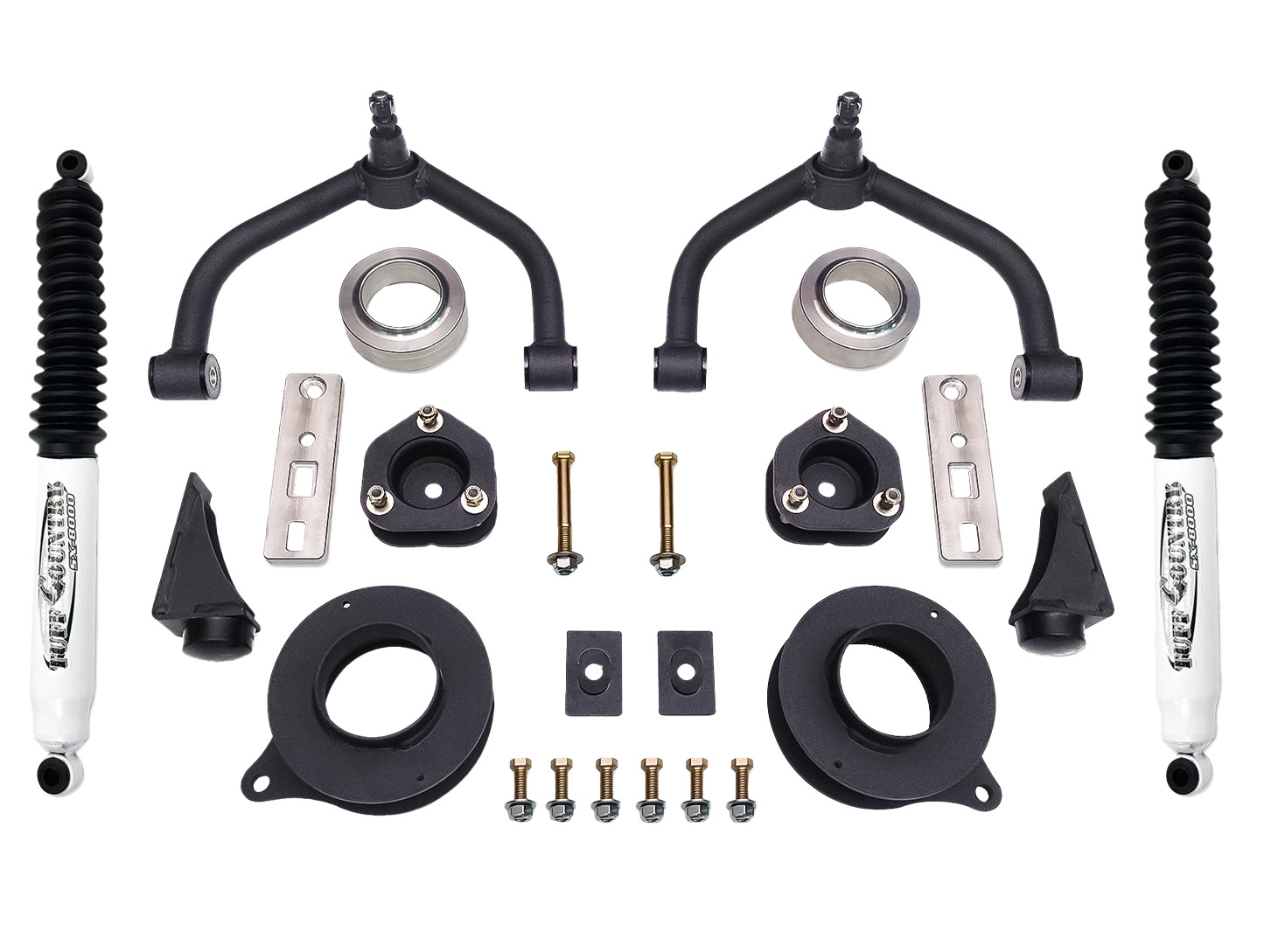 Tuff Country 34119KN 5 Lug - 4" Lift Kit with Ball Joint Upper Control Arms and Shocks for Dodge Ram 1500 2019-2022 Tuff Country 34119KN 5 Lug - 4" Lift Kit with Ball Joint Upper Control Arms and Shocks for Dodge Ram 1500 2019-2022